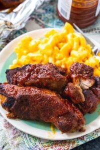 BBQ Bnls Country Style Ribs With Mac & Cheese