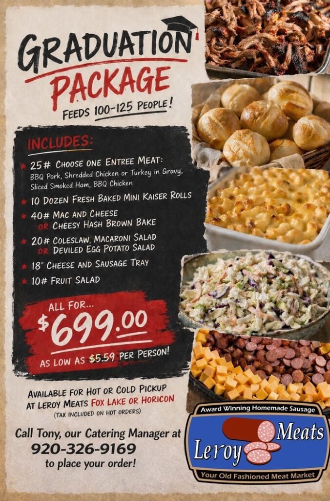 Graduation catering package