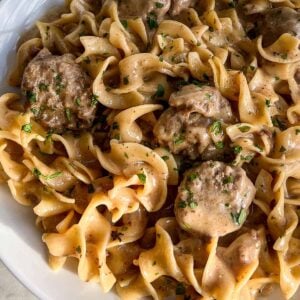 Swedish Meatballs noodles