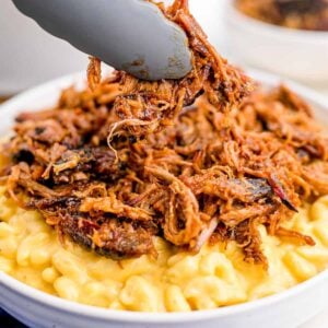 Pork loaded mac cheese