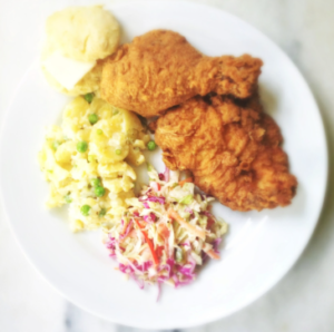 Baked Chicken w Coleslaw